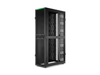 APC NetShelter SX Gen 2 - Rack skåp - 2258 H x 600 B x 1200 D mm, med sidor - golvstående - svart - 48U - 19" - TAA-kompatibel - för P/N: SMT1000RM1U, SMT750RM1U, SRTL10KRM4UT, SRTL5KRM2UI-HW, SRTL5KRM2UT-HW, SRTL8KRM4UT AR3307B2