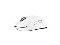 Logitech G PRO X SUPERLIGHT 2C - Mus - 5 knappar - trådlös, kabelansluten - 2.4 GHz, USB - vit 910-007538