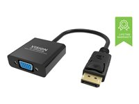 Vision Professional - Videokort - DisplayPort (hane) till HD-15 (VGA) (hona) - svart TC-DPVGA/BL