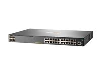 HPE Aruba 2930F 24G PoE+ 4SFP+ - Switch - L3 - Administrerad - 24 x 10/100/1000 (PoE+) + 4 x 1 gigabit/10 gigabit SFP+ (upplänk) - rackmonterbar - PoE+ (370 W) JL255A#ABB