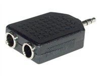 C2G - Ljudsplitter - stereojack hona till mini-phone stereo 3.5 mm hane 80468