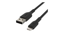 Belkin BoostCharge - Lightning-kabel - Lightning hane till USB hane - 1 m - svart (paket om 2) CAA001BT1MBK2PK