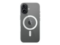 Apple - Baksidesskydd för mobiltelefon - MagSafe-kompatibilitet - polykarbonat - klar - för iPhone 17 MGF24ZM/A