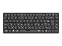 PORT Connect - Tangentbord - mini - trådlös - 2.4 GHz, Bluetooth 5.0 - AZERTY - fransk 911001FR