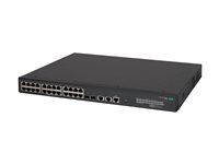 HPE FlexNetwork 5140 24G PoE+ 2SFP+ 2XGT EI - Switch - L3 - smart - 24 x 10/100/1000 (PoE+) + 2 x 1 Gigabit / 10 Gigabit SFP+ + 2 x 10 Gigabit Ethernet - rackmonterbar - PoE+ (370 W) - BTO JL823A#ABB