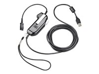 Poly SHS 2626-14 - PTT (push-to-talk)-tillbehör för headset - USB, säker röst, mono, serialiserad, momentan - TAA-kompatibel - för Poly SHS 2626-14 8K7N1AA