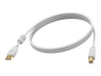 Vision Techconnect - USB-kabel - USB typ B (hane) till USB (hane) - USB 2.0 - 2 m - vit TC 2MUSB