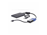 StarTech.com Portable Laptop Crash Cart Adapter, USB/VGA/Mini DisplayPort KVM Console, File Transfer and Video Capture - Omkopplare för tangentbord/video/mus - 1 x KVM port(s) - 1 lokal användare - skrivbordsmodell - TAA-kompatibel NOTECONS02-VGA-MDP