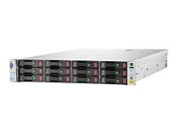 HPE StoreVirtual 4530 - Hårddiskarray - 36 TB - 12 fack (SAS-2) - HDD 3 TB x 12 - iSCSI (1 GbE), iSCSI (10 GbE) (extern) - kan monteras i rack - 2U B7E24A