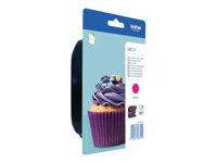 Brother LC123M - Lång livslängd - magenta - original - blister - bläckpatron - för Brother DCP-J100, J105, J132, J552, J752, MFC-J245, J470, J650, J6520, J6720, J6920, J870 LC123MBP