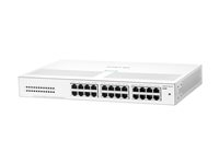 HPE Networking Instant On 1430 24G Switch - Switch - ohanterad - 24 x 10/100/1000 - skrivbordsmodell, rackmonterbar, väggmonterbar - BTO R8R49A#ABB