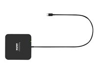 PORT connect USB-C 2X4K TRAVEL - Dockningsstation - USB-C 3.1 Gen 2 - 2 x DP - 1GbE 901907
