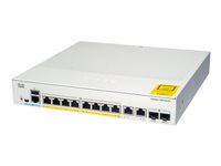 Cisco Catalyst 1000-8FP-2G-L - Switch - Administrerad - 8 x 10/100/1000 (PoE+) + 2 x kombinations-Gigabit SFP (upplänk) - rackmonterbar - PoE+ (120 W) C1000-8FP-2G-L