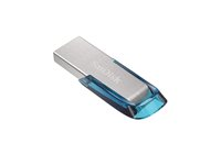SanDisk Ultra Flair - USB flash-enhet - 64 GB - USB 3.0 - blå SDCZ73-064G-G46B