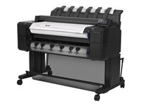 HP DesignJet T2500 PostScript eMultifunction Printer - 36" multifunktionsskrivare - färg - bläckstråle - 914 x 8000 mm, 610 x 15000 mm (original) - Rulle (91,4 cm x 91 m), 914 x 1219 mm (media) - upp till 0.35 min/sida (utskrift) - 2 valsar - Gigabit LAN, USB 2.0-värd CR359A#B19