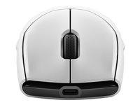 Alienware Tri-Mode Gaming Mouse AW720M - Mus - optisk - 8 knappar - kabelansluten, trådlös - USB, 2.4 GHz, Bluetooth 5.1 - månljus AW720M-W-DEAM