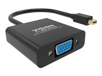 Vision Professional - Videokort - Mini DisplayPort (hane) till HD-15 (VGA) (hane) - svart TC-MDPVGA/BL