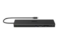PORT connect TRIPLE SCREEN TRAVEL - Dockningsstation - USB-C 3.1 Gen 2 - DP, HDMI, VGA - 1GbE 901906-W