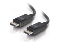 C2G 6ft Ultra High Definition DisplayPort Cable with Latches - 4K DisplayPort Cable - M/M - DisplayPort-kabel - DisplayPort (hane) till DisplayPort (hane) - 1.83 m - svart 54401