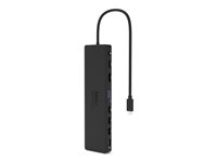 PORT connect TRIPLE SCREEN TRAVEL - Dockningsstation - USB-C 3.1 Gen 2 - DP, HDMI, VGA - 1GbE 901906-W