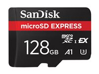 SanDisk Express - Flash-minneskort - 128 GB - mikroSDXC UHS-I SDSQXFN-128G-GN4NN