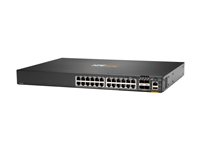 HPE Aruba 6200F 24G 4SFP+ Switch - Switch - L3 - Administrerad - 24 x 10/100/1000 + 4 x 1 Gigabit / 10 Gigabit SFP+ - rackmonterbar JL724A#ABB