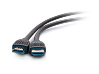 C2G 10ft 8K HDMI Cable with Ethernet - Performance Series Ultra High Speed - Ultra High Speed - HDMI-kabel med Ethernet - HDMI hane till HDMI hane - 3 m - svart - 8K60 Hz (7680 x 4320) stöd, 4K120 Hz (4096 x 2160) stöd, stöd för 10K C2G10455