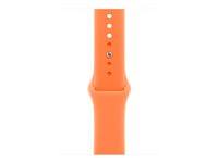 Apple - Band för smart klocka - 46mm - M/L (passar handleder på 160 - 210 mm) - klementin - för Watch Hermès Series 9, SE 3, Series 10, Series 11, Series 8, Series 9, Ultra 2, Ultra 3 MHYL4ZM/A