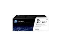 HP 35A - 2-pack - svart - original - LaserJet - tonerkassett (CB435AD) - för LaserJet P1005, P1006, P1007, P1008, P1009 CB435AD