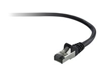 Belkin High Performance - Patch-kabel - RJ-45 (hane) till RJ-45 (hane) - 2 m - CAT 6 - hakfri - svart A3L980CP02MBKHS