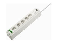 APC SurgeArrest Essential - Överspänningsskydd - AC 230 V - 2300 Watt - utgångskontakter: 5 - 1.83 m sladd - Belgien, Frankrike - vit PM5U-FR