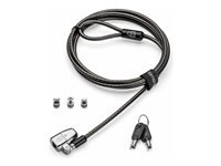 Kensington ClickSafe 2.0 Universal Keyed Laptop Lock - Lås för säkerhetskabel - omtyckt nyckel - 1.8 m K68108L