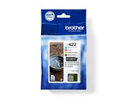 Brother LC422 Value Pack - 4-pack - svart, cyan, magenta, gul - original - bläckpatron - för Brother MFC-J5340DW, MFC-J5345DW, MFC-J5740DW, MFC-J6540DW, MFC-J6940DW LC422VAL