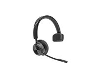 HP Poly Savi 7410 OFFICE - Savi 7400 series - headset - på örat - DECT / Bluetooth - trådlös - svart - Certifierad för Microsoft-teams 8L593AA