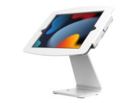 Compulocks iPad 10.9" 10th Gen Space Enclosure Rotating Counter Stand - Ställ - för surfplatta - låsbar - höggradig aluminium - vit - skärmstorlek: 10.9" - monteringsgränssnitt: 100 x 100 mm - bänkskiva - för Apple 10.9-inch iPad (10:e generation) 303W209IPDSW