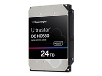 WD Ultrastar DC HC580 WUH722424ALE6L4 - Hårddisk - 24 TB - inbyggd - 3.5" - SATA 6Gb/s - 7200 rpm - buffert: 512 MB 0F62796