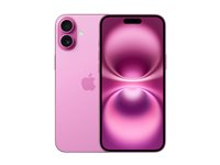 Apple iPhone 16 Plus - 5G smartphone - dual-SIM / Internminne 256 GB - OLED-skärm - 6.7" - 2796 x 1290 pixels - 2 bakre kameror 48 MP, 12 MP - front camera 12 MP - rosa MXY13QN/A