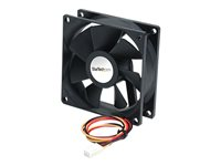 StarTech.com 92x25mm Ball Bearing Quiet Computer Case Fan w/ TX3 Connector - 3 pin case Fan - TX3 Fan - 90mm Fan (FAN9X25TX3L) - Fläktsats för system - 92 mm FAN9X25TX3L