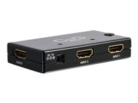 C2G 2-Port HDMI Auto Switch - Video-/ljudomkopplare - 2 x HDMI - skrivbordsmodell 89050