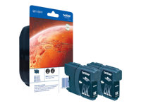 Brother LC1100HYBK - 2-pack - Lång livslängd - svart - original - blister - bläckpatron - för Brother DCP-6690CW LC1100HYBKBP2DR