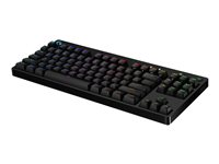 Logitech Pro X - Tangentbord - bakgrundsbelyst - USB - nordiskt (danska/finska/norska/svenska) - tangentbrytare: GX Red Linear - svart 920-009848