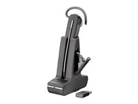 HP Poly Savi 8245 Office - Savi 8200 series - headset - inuti örat - konvertibel - DECT / Bluetooth - trådlös - USB-A via Bluetooth-adapter - svart - Zoomcertifierad 8D3H1AA