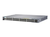 HPE Aruba 2920-48G-PoE+ 740 W - Switch - L3 - Administrerad - 44 x 10/100/1000 (PoE+) + 4 x kombinations-Gigabit SFP - rackmonterbar - PoE+ (740 W) J9836A#ABB