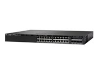 Cisco Catalyst 3650-24PS-S - Switch - L3 - Administrerad - 24 x 10/100/1000 (PoE+) + 4 x SFP - skrivbordsmodell, rackmonterbar - PoE+ (390 W) WS-C3650-24PS-S