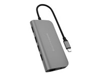 HyperDrive Power - Dockningsstation - USB-C - HDMI - 1GbE HD30F-GRAY