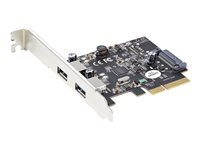 StarTech.com 2-portars USB PCIe-kort med 10 Gbps/port - USB 3.1/3.2 Gen 2 Type-A PCI Express 3.0 x2-värdkontrollexpansionskort - Tilläggsadapterkort - Full/låg profil - Windows och Linux - USB-adapter - PCIe 3.0 x4 låg profil - USB-C 3.1 Gen 2 x 2 - TAA-kompatibel PEXUSB312A3