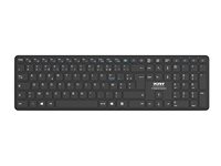 PORT Connect OFFICE PRO - Tangentbord - uppladdningsbar - trådlös - Bluetooth 5.2 - AZERTY - fransk 900903-R-FR
