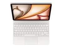 Apple Magic Keyboard - Tangentbord och foliefodral - med pekdyna - Apple Smart connector - QWERTY - brittisk - för Apple 13-inch iPad Air M2 Wi-Fi, M2 Wi-Fi + Cellular, M3 Wi-Fi, M3 Wi-Fi + Cellular MDFW4B/A