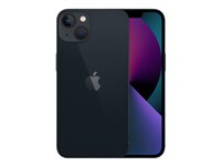 Apple iPhone 13 - 5G smartphone - dual-SIM / Internminne 512 GB - OLED-skärm - 6.1" - 2532 x 1170 pixlar - 2 bakre kameror 12 MP, 12 MP - front camera 12 MP - midnatt MLQC3QN/A