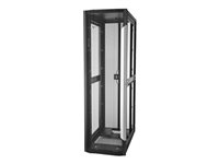 HPE 800mm x 1075mm Enterprise Shock Rack - Rack - svart ram, svart med silverutpressning - 42U - för ProLiant DL120 Gen9, DL160 Gen9, DL180 Gen9, DL20 Gen9, DL380 Gen9, DL560 Gen9, DL80 Gen9 BW918A